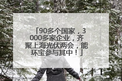 90多个国家，3000多家企业，齐聚上海光伏两会，能环宝参与其中！
